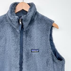 Patagonia Women's Los Gatos Fleece Grey Sleeveless Zip Front Vest